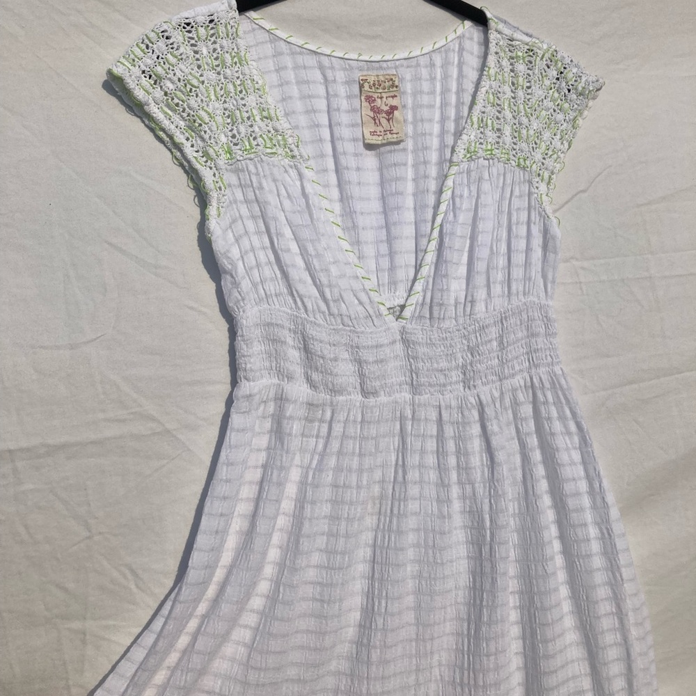 Free People Gauzy White Dress 6